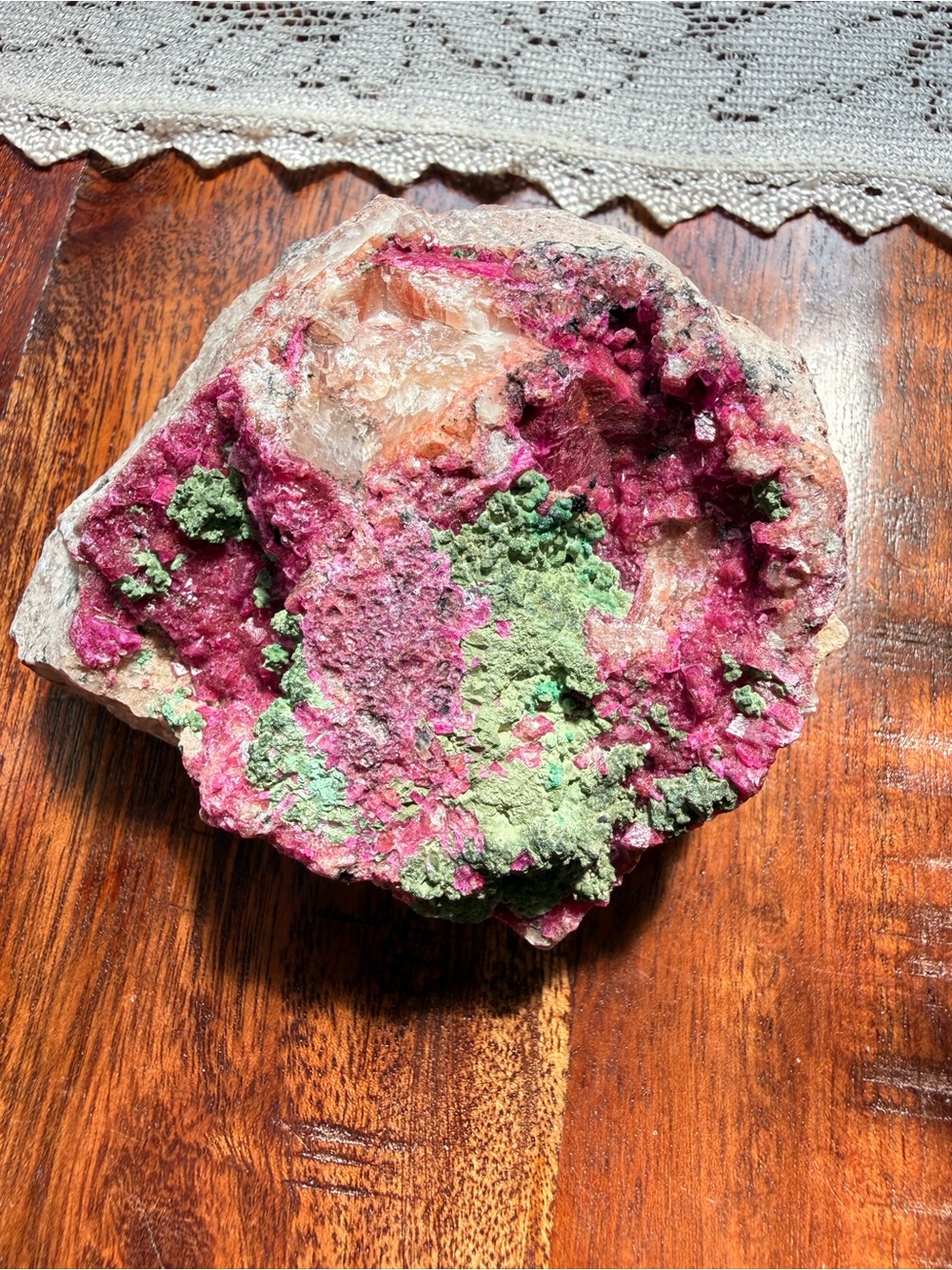 Natural Ruby in Fuchsite Matrix Specimen • UV Reactive • 389 g